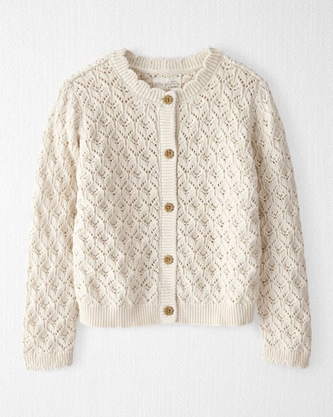 Product image 1 of Toddler Girl Organic Cotton Pointelle Sweater
