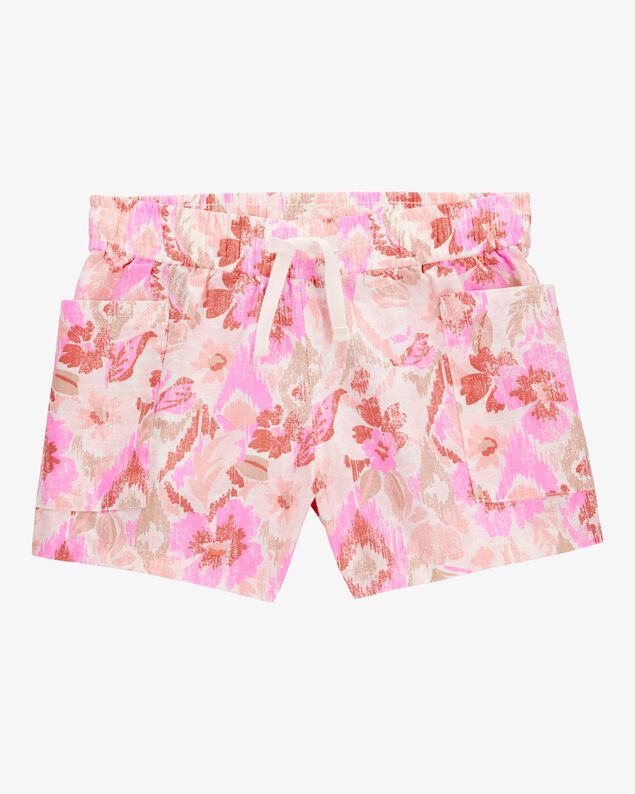 Product image 1 of Toddler Floral Print Drawstring Shorts - Pink