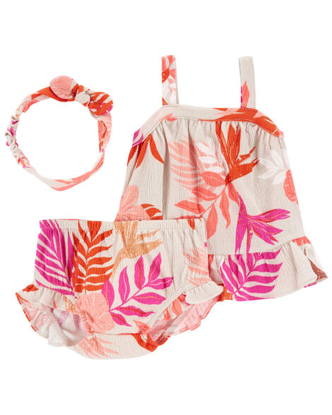  Product image 1 of Baby 3-Piece Floral Crinkle Jersey Set