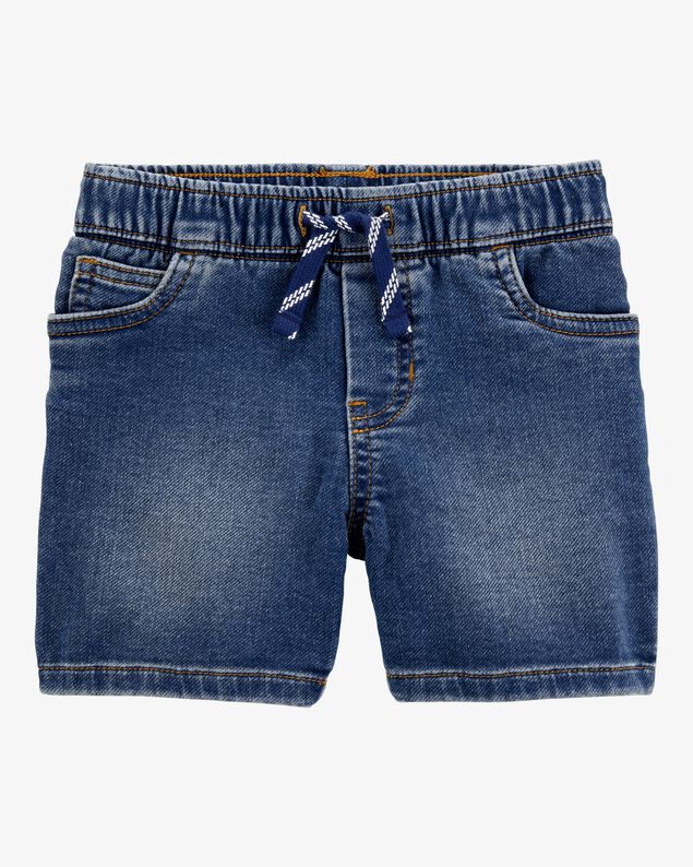 Product image 1 of Baby Pull-On Denim Shorts - Navy