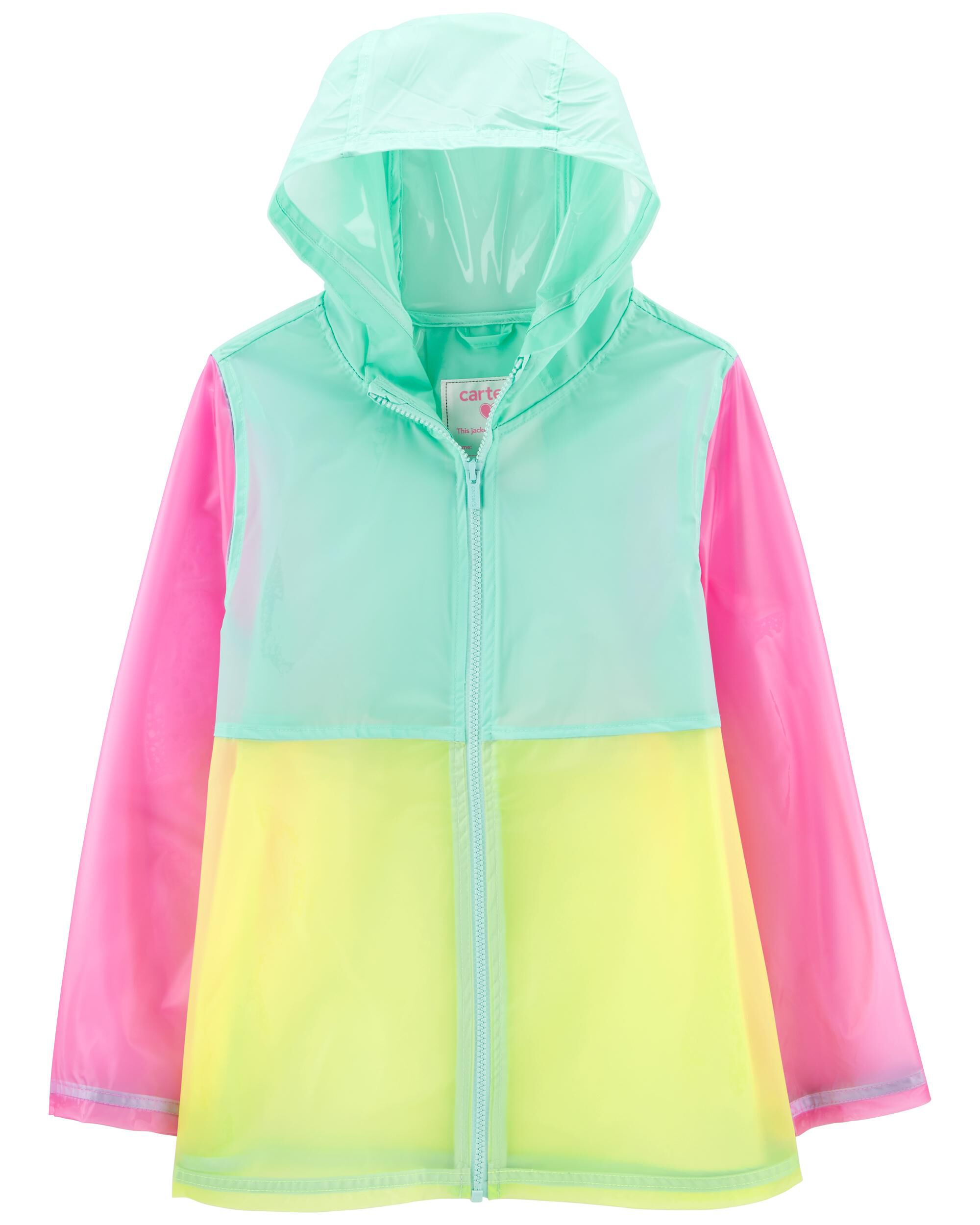 Kid Rainbow Translucent Rain Jacket Carter s Carter s