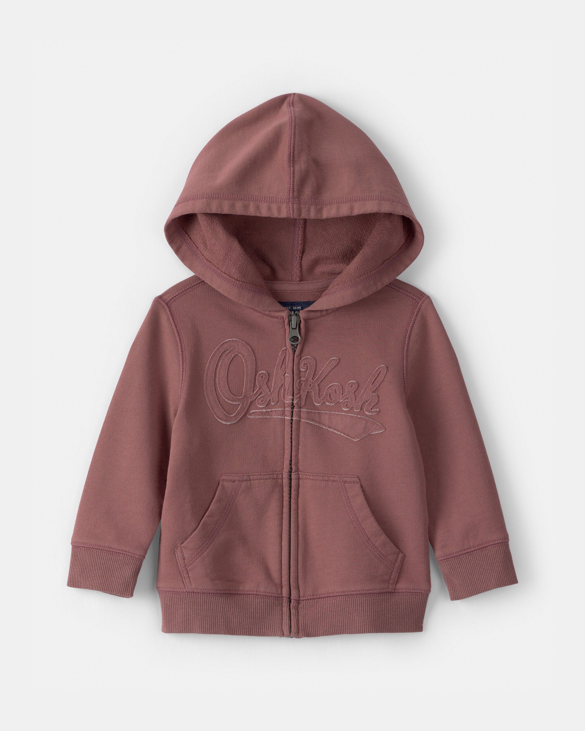 OshKosh B'gosh Baby Boy OshKosh Logo Zip-Up Hoodie 12M Brown
