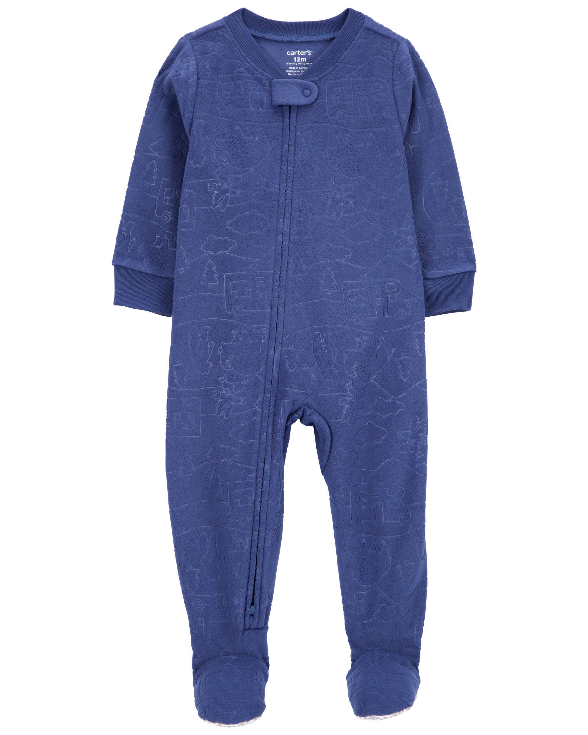 Baby 1 Piece Camper Fleece Footie Pajamas Carter s Carter s