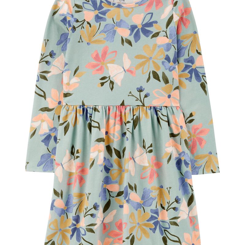 Multi Floral Jersey Dress | carters.com