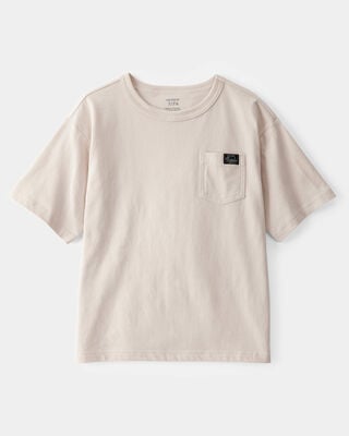 Product image 1 of Kid "Keeping It Real" Relaxed Pocket Tee - Beige