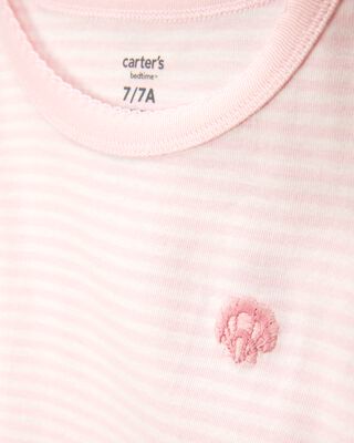 Product image 2 of Kid Shell Print Snug Fit Cotton 4-Piece Pajamas