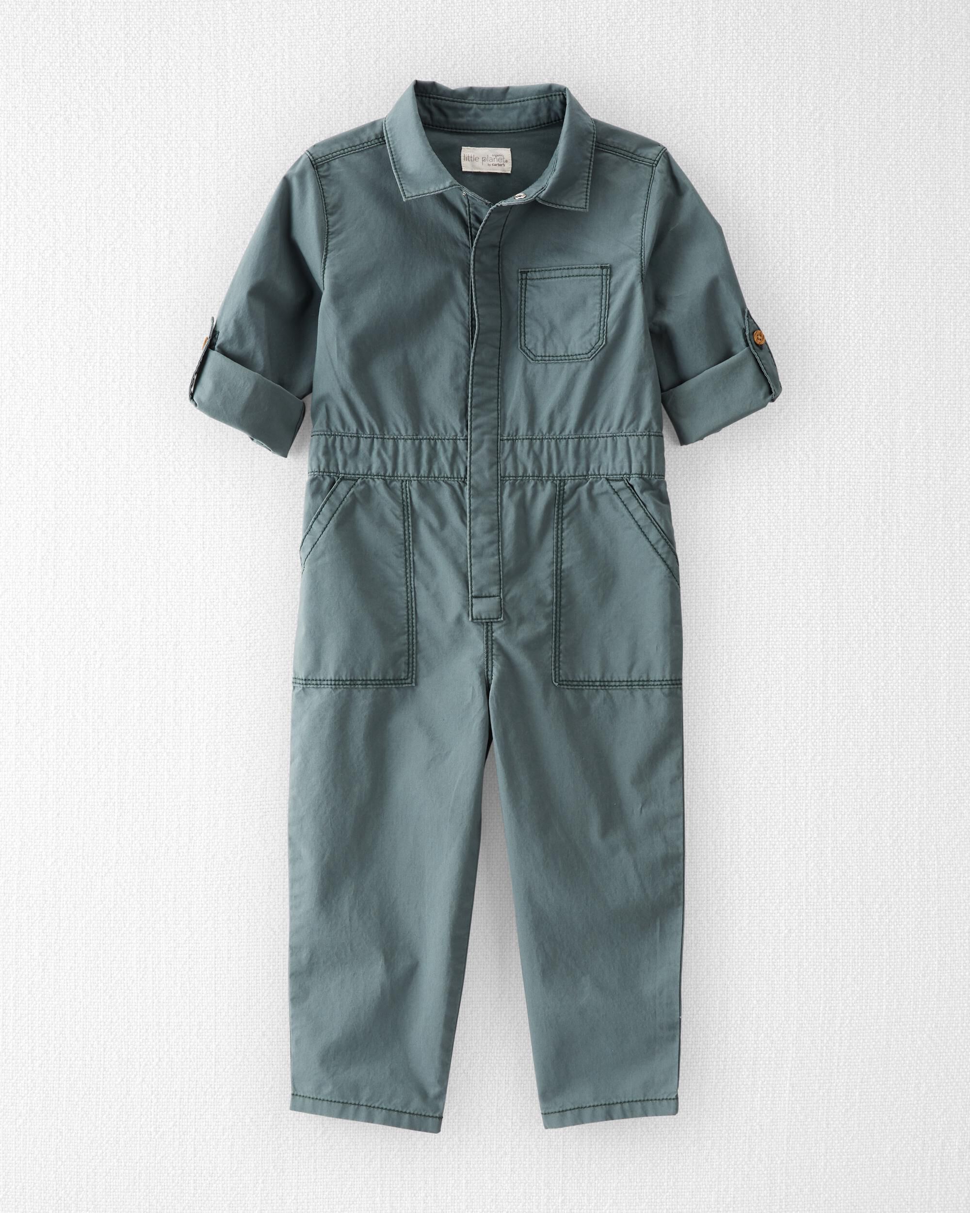 Toddler Organic Cotton Smile Everyday Utility Jumpsuit Little Planet Carter s