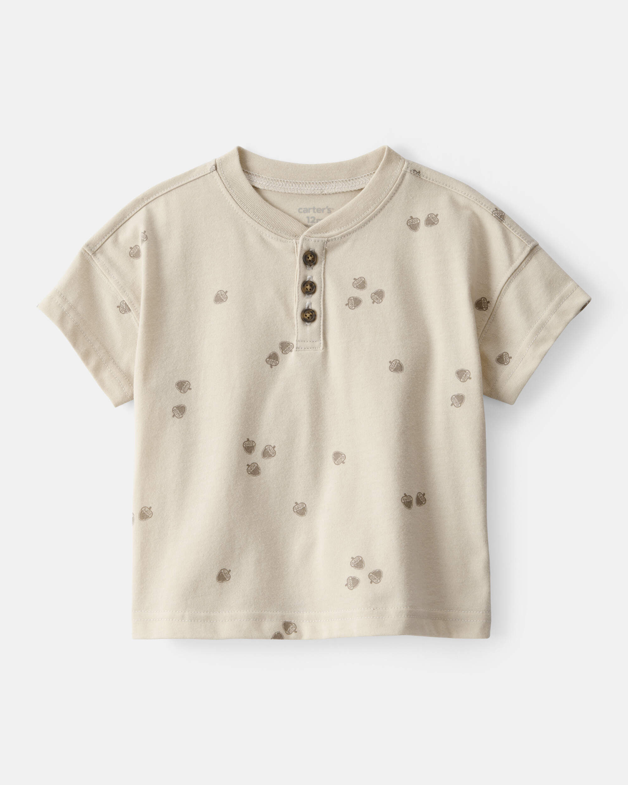 Baby Boy Acorn Short-Sleeve Tee - Brown