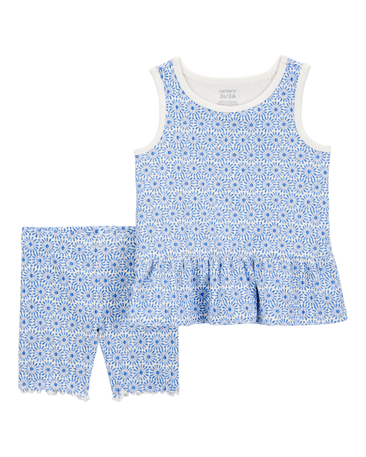 Baby 2Piece Floral Tank & Bike Short Set Carter's Carter's