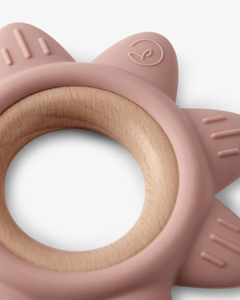  Product image 3 of Little Planet Silicone & Wood Teether - Pink