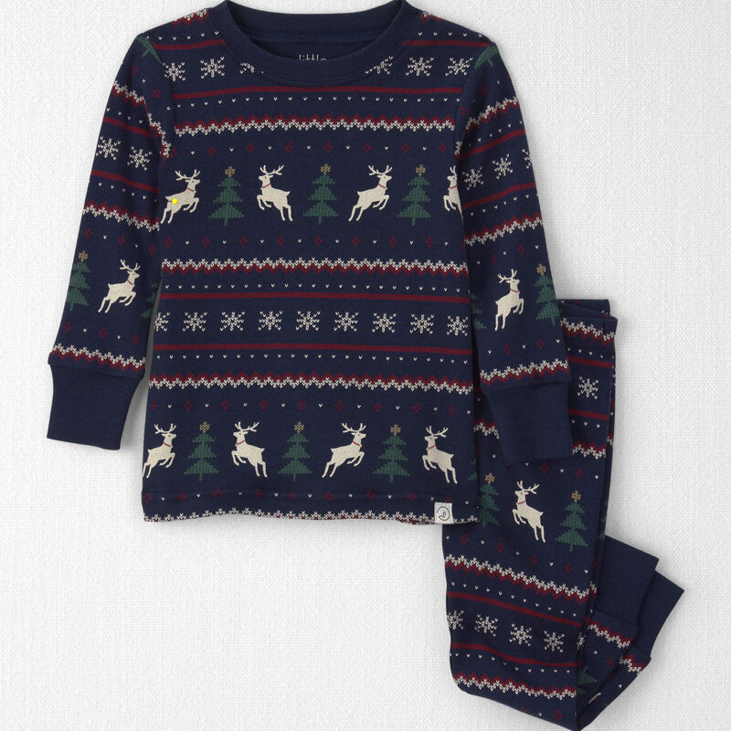 Baby 2-Piece Organic Cotton Fair Isle Pajamas