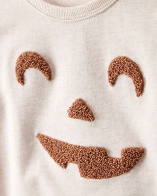 Product image 2 of Toddler Halloween Jack-O-Lantern Sweatshirt - Ivory