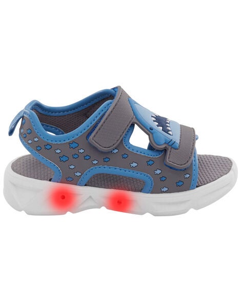  Product image 2 of Toddler Shark Light-Up Sandals