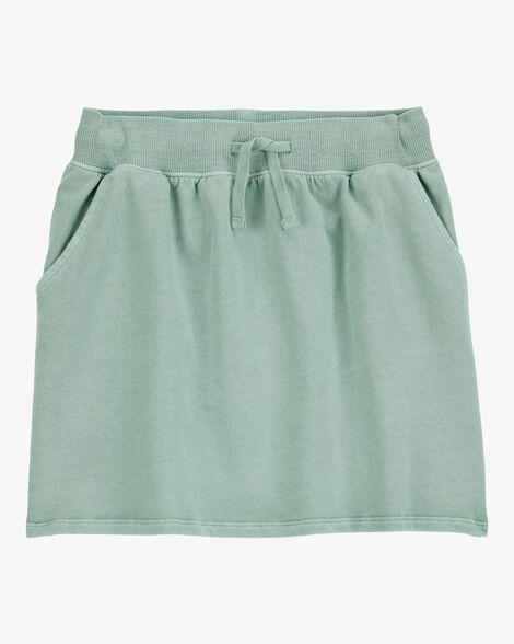 Product image 1 of Kid Active Drawstring French Terry Skort - Green