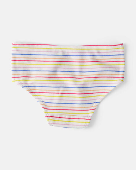 Toddler 7-Pack Floral Hearts Brief Stretch Cotton Underwear