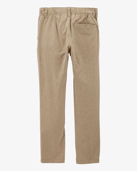  Product image 2 of Kid Poplin Uniform Pull-On Pants - Khaki