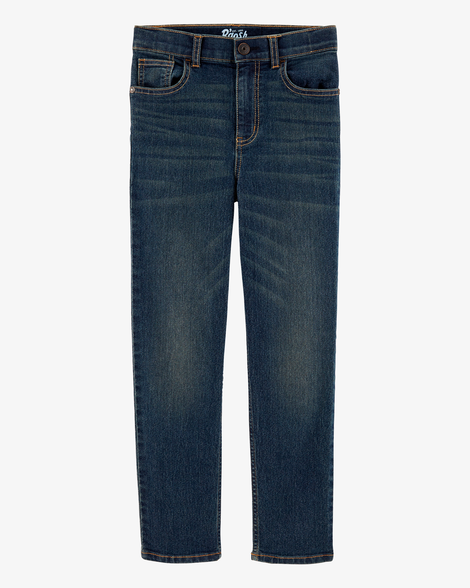Kid Slim Straight Leg Heritage Wash Jeans