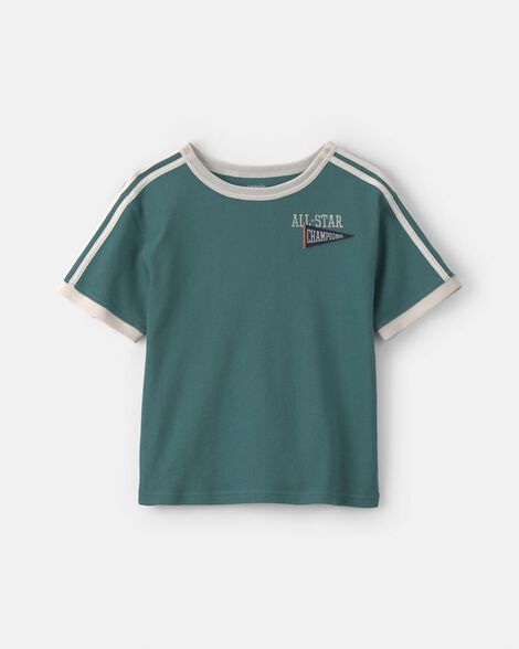 boys 'all-star' graphic tee - green