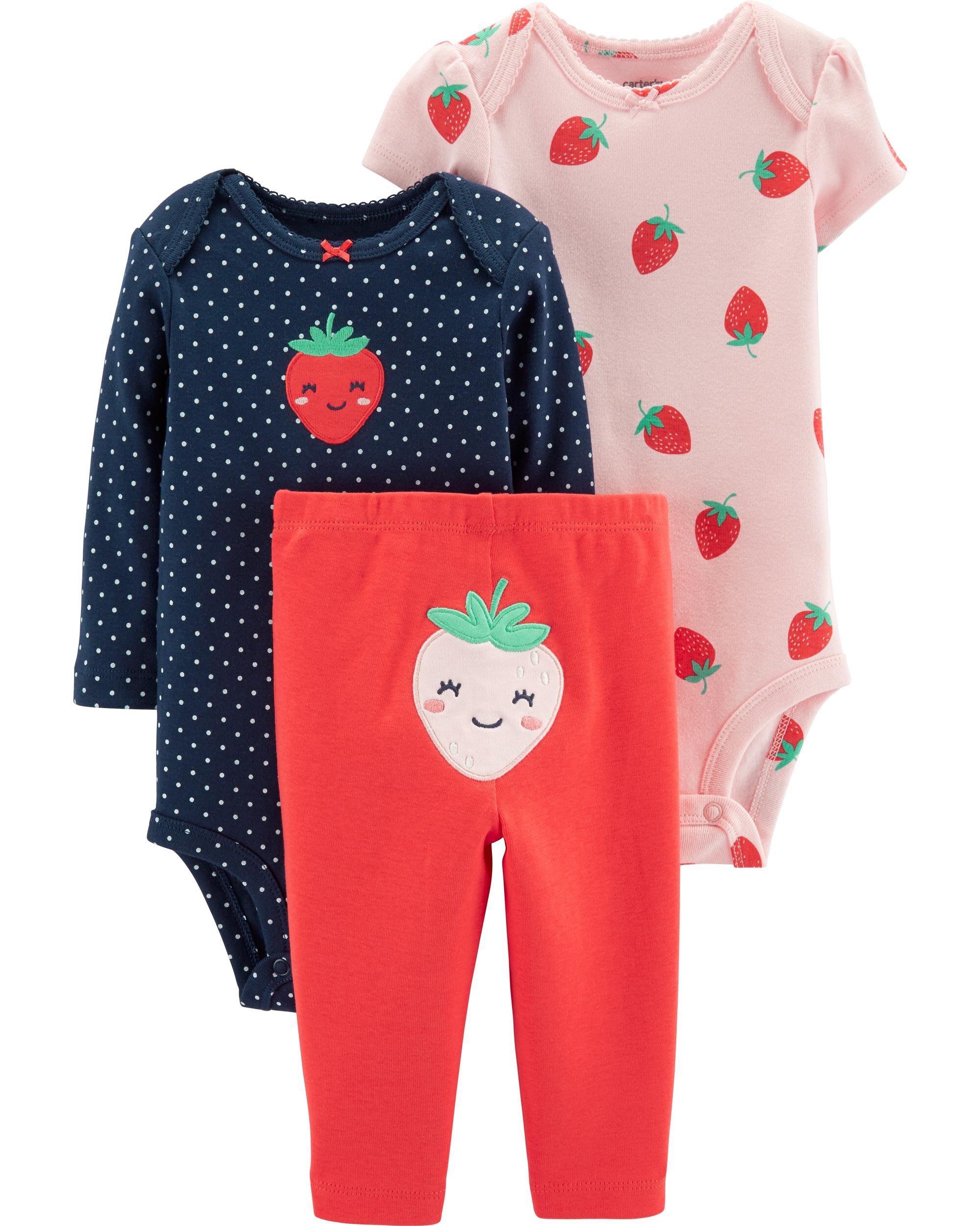 strawberry outfit baby girl