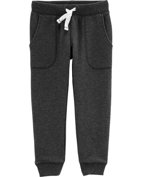 Pull-On Marled Yarn French Terry Joggers