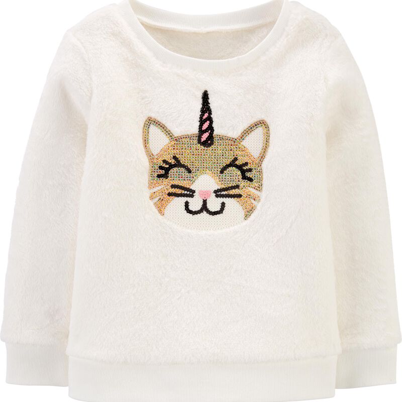 Cat Unicorn Fuzzy Sweatshirt Carters Com