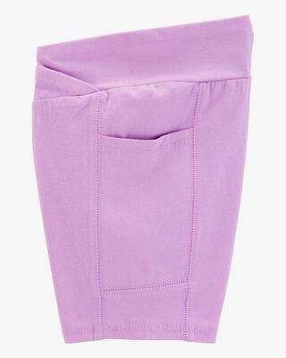 Product image 2 of Kid High-Rise Bike Shorts - Purple