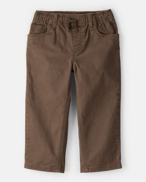 Toddler Boy Tapered Washed Jeans - Brown