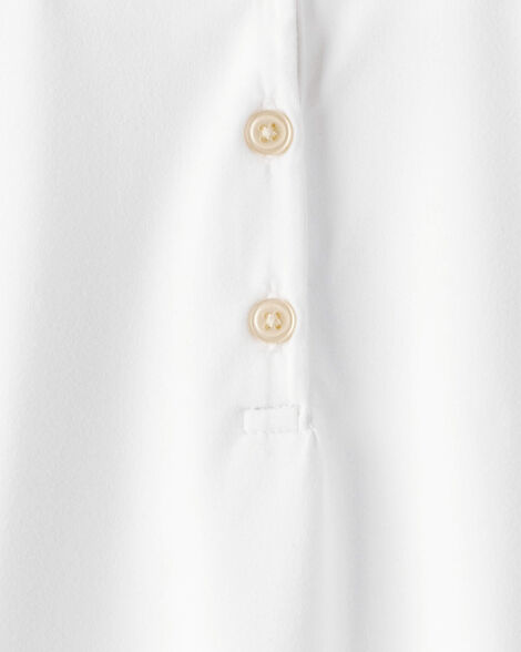 Product image 5 of Kid 2-Pack Active Uniform Polo Shirts in Moisture Wicking BeCool™ Fabric - White