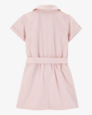 Product image 2 of Kid Solid Short-Sleeve Dress - Pink