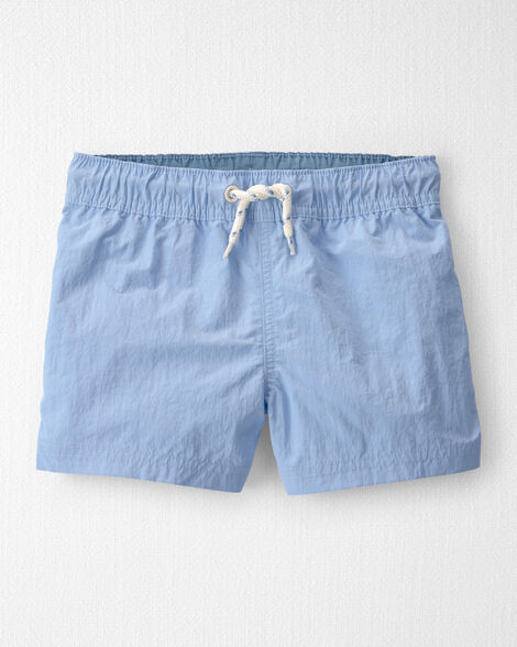 Toddler Boy Recycled Solid Swim Trunks