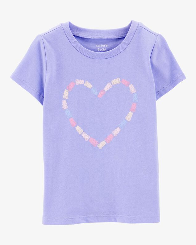 Product image 1 of Toddler Girl Gummy Bear Heart Graphic Tee