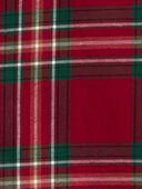 Red - Toddler Plaid Twill Button-Down Shirt, Selected