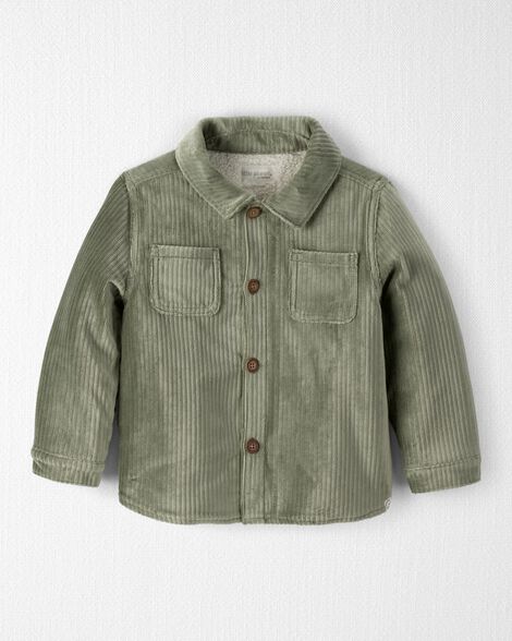 Toddler Boy Recycled Ribbed Velour Jacket