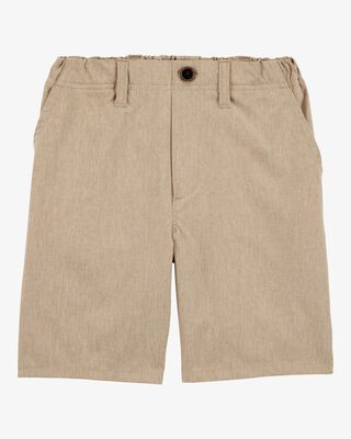 Product image 1 of Kid Poplin Pull-On Uniform Shorts - Khaki