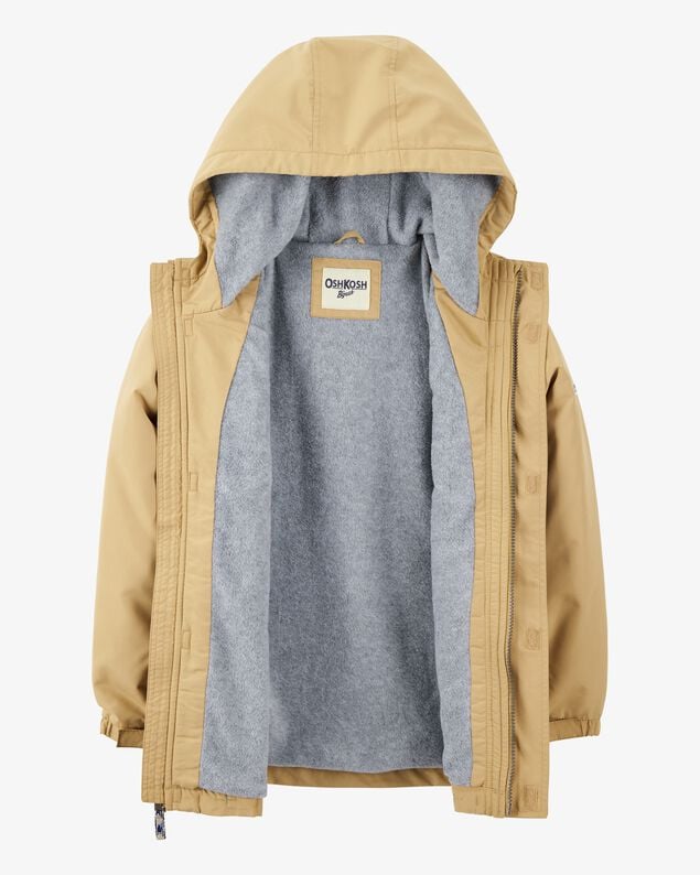 Product image 2 of Boys Midweight Utility Jacket - Khaki