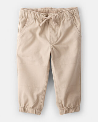 Product image 1 of Baby Boy Cotton Pull-On Fashion Pants - Khaki