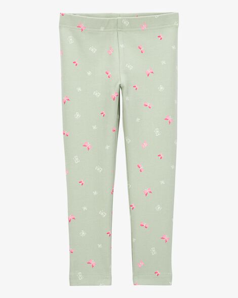  Product image 1 of Baby Floral Stretch Leggings - Green