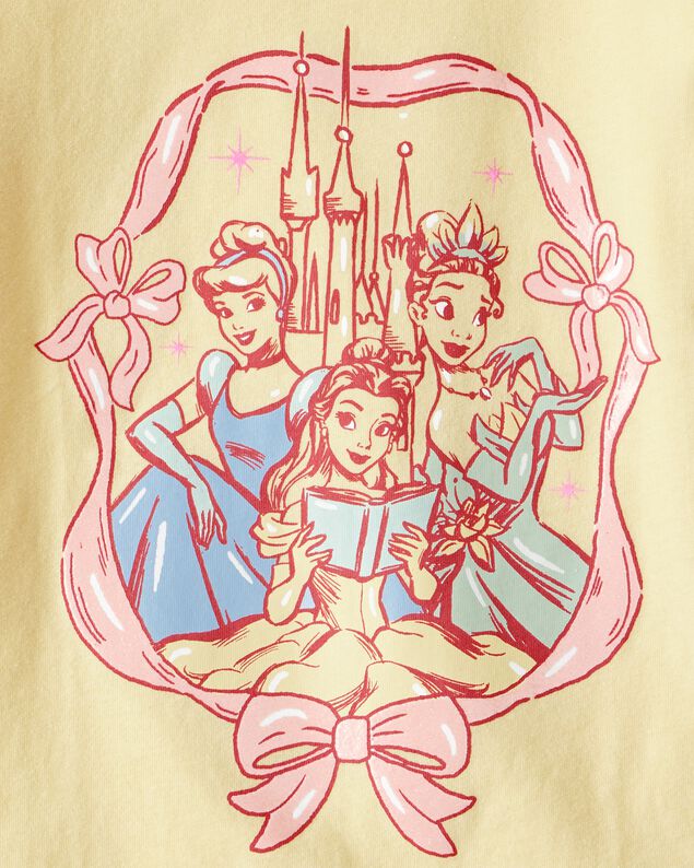 Product image 2 of Toddler Girl Disney© Princess Short Sleeve Graphic Tee- Yellow