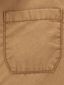Tan - Kid Button-Front Barn Jacket, Selected