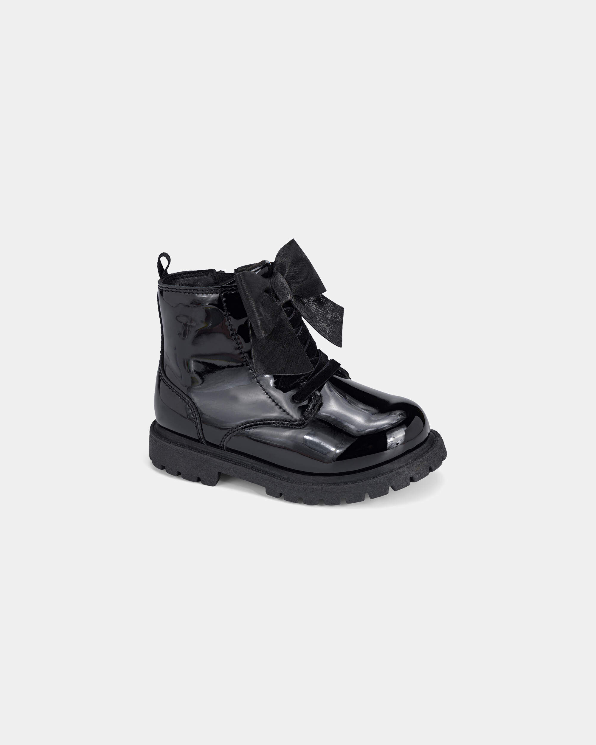 Carters girls bow combat boots 10 Black 48$