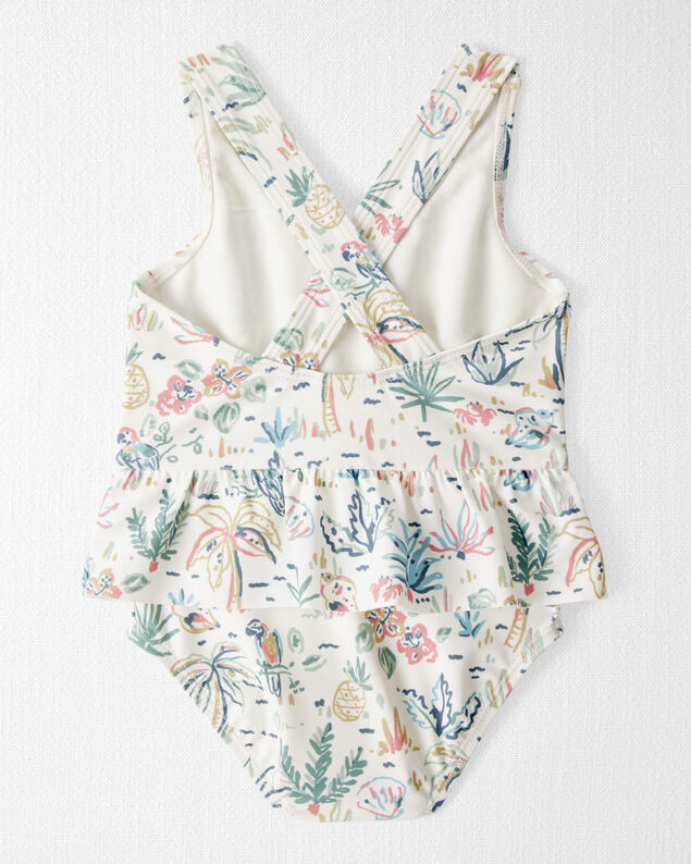 Product image 2 of Baby Girl Recycled Tropical-Print Swimsuit