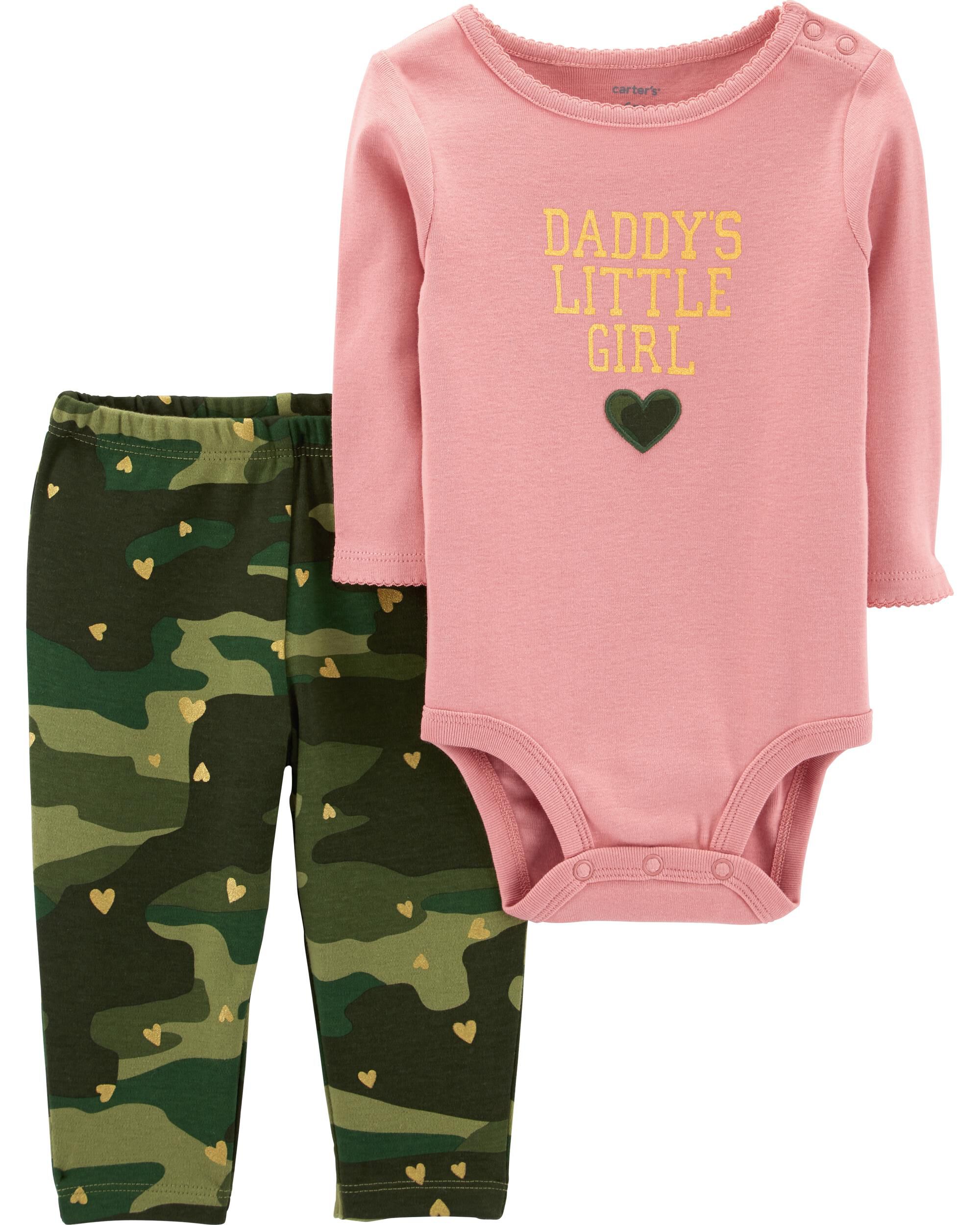 camouflage little girl pants