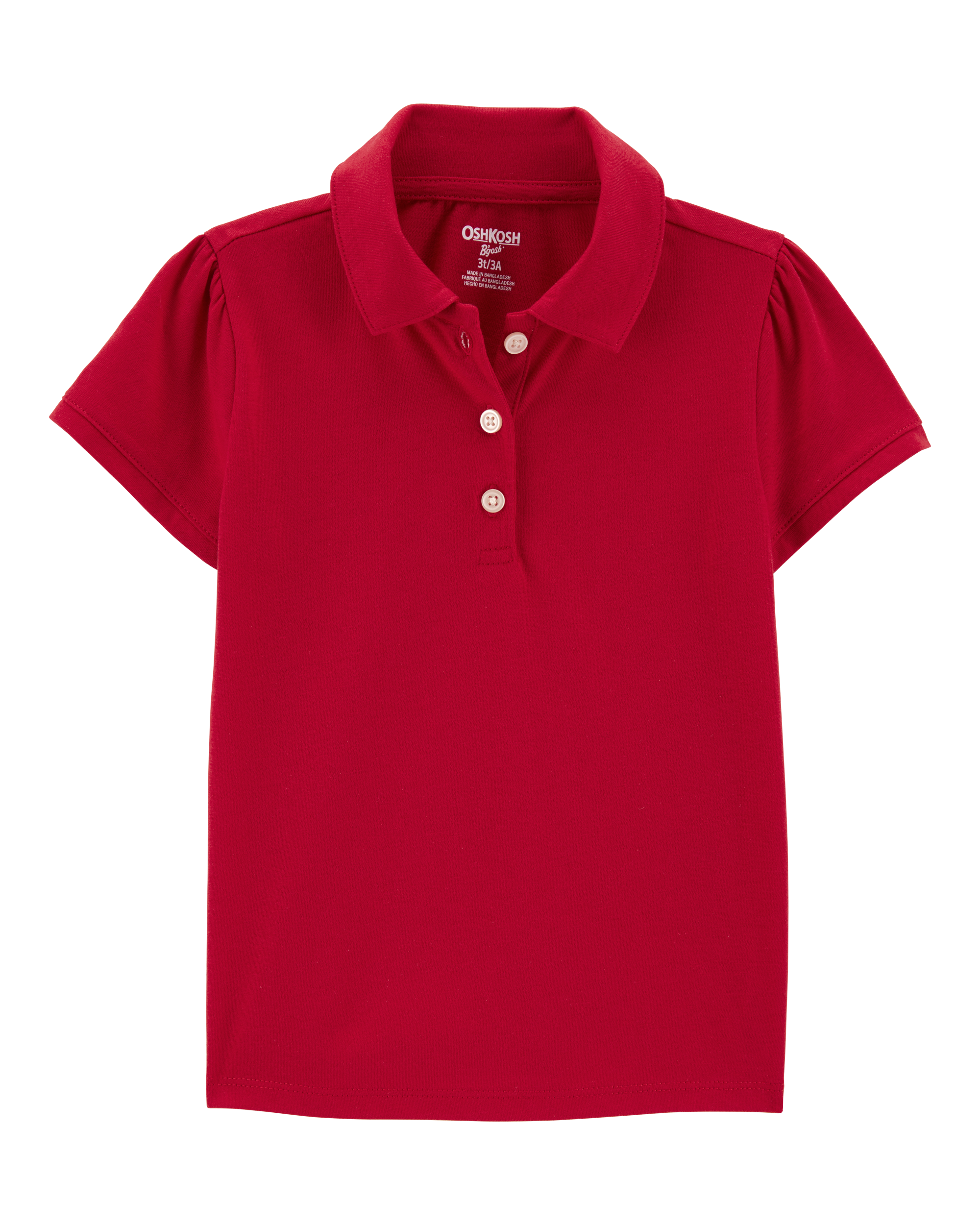 Toddler Pique Uniform Polo Shirt - Red