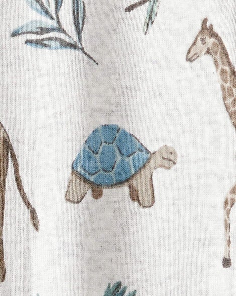  Product image 3 of Baby Organic Cotton Safari-Print Sleep & Play Pajamas