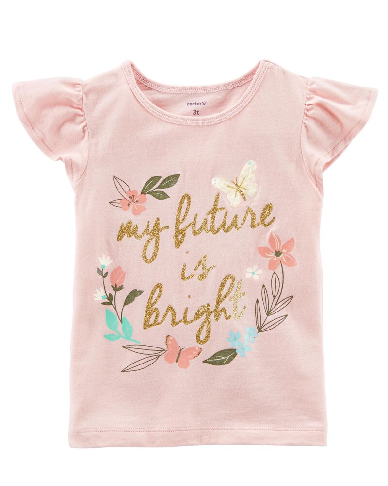 Future Is Bright Flutter Sleeve Tee Carters Com