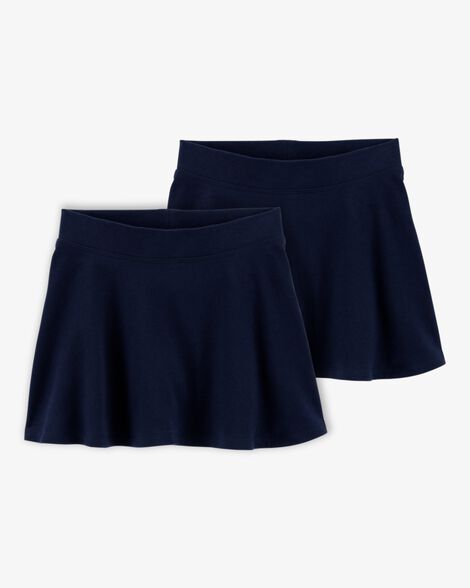 Product image 1 of Toddler 2-Pack Ponte Knit Uniform Skirts - Navy