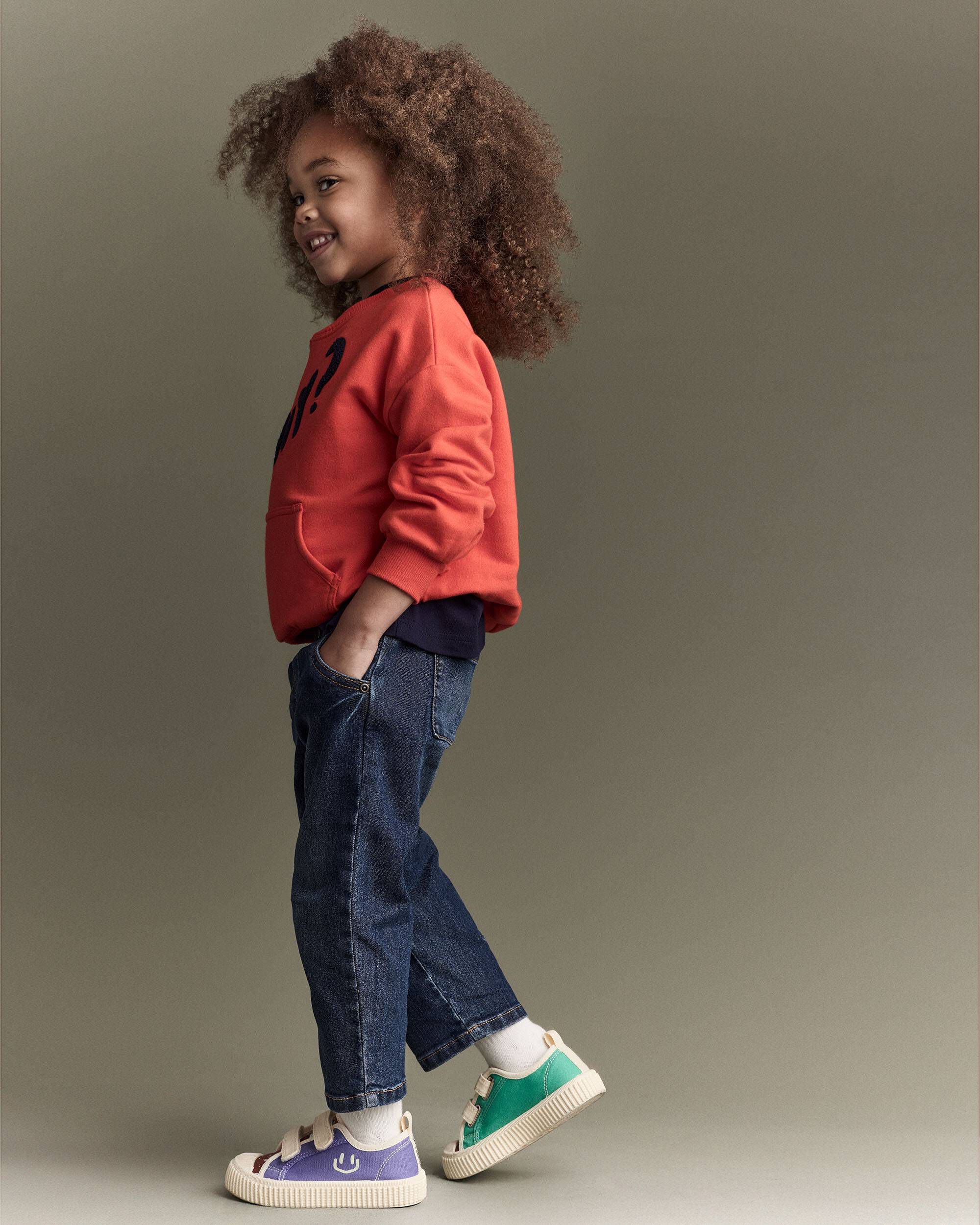Toddler Barrel Pant Denim - Blue