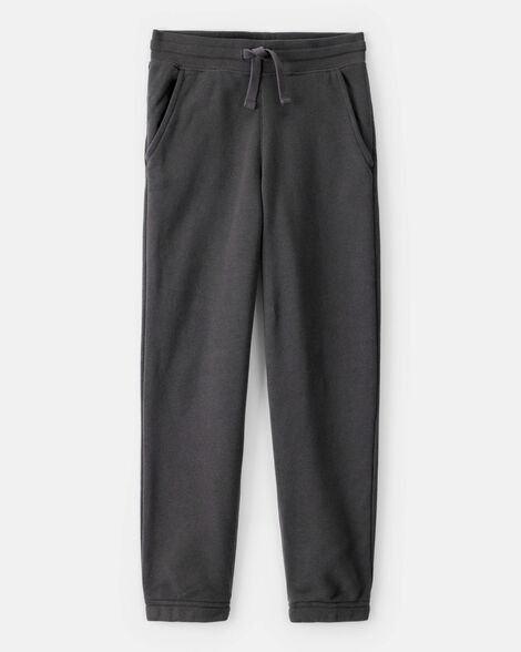  Product image 1 of Boys Solid Fleece Drawstring Joggers - Black