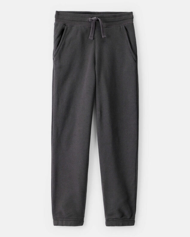 Product image 1 of Boys Solid Fleece Drawstring Joggers - Black