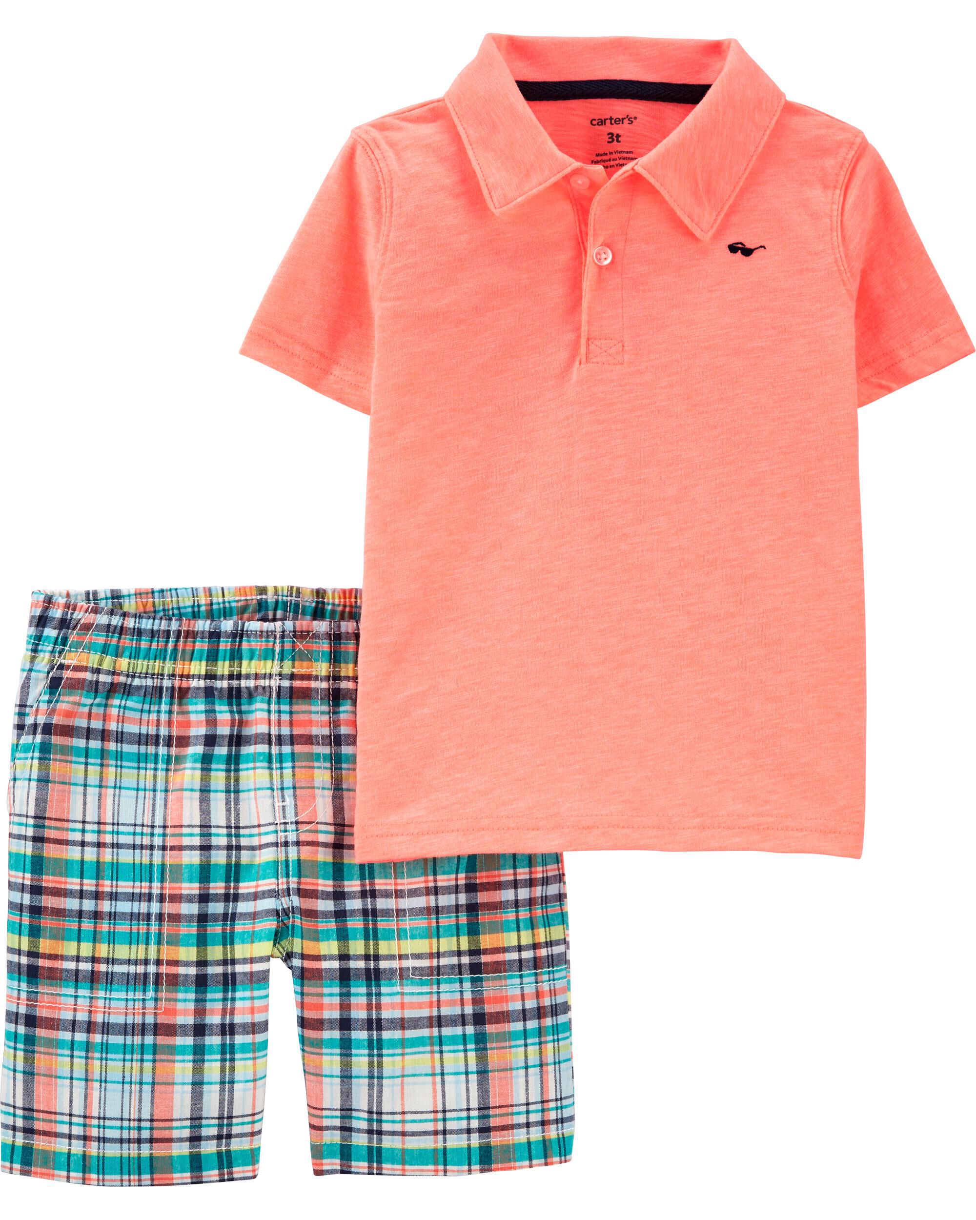 plaid polo